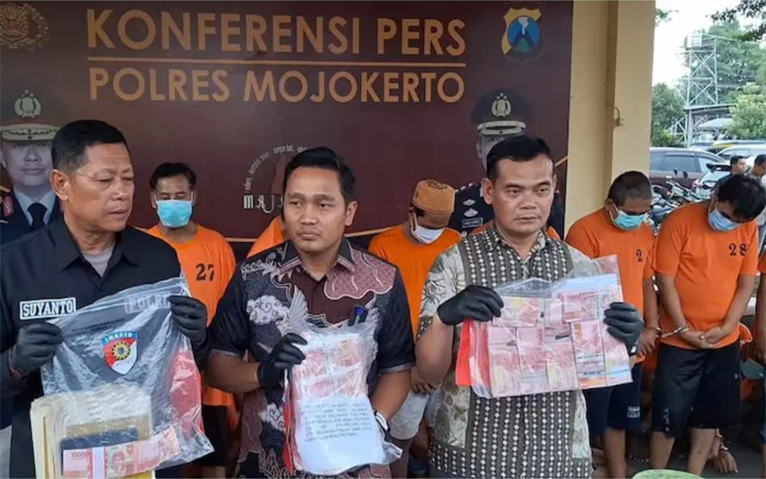 Polres Mojokerto Ringkus Komplotan Pengedar Upal, Rp 729 Juta Diamankan