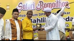 Didampingi Semua Menterinya, Ketum Golkar Bahlil Safari Ramadan ke Jatim