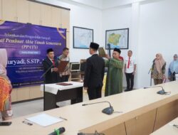 Kepala Kantor Pertanahan Jember Lantik Camat Kalisat Sebagai PPATS