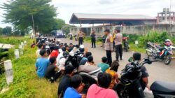 Polres Blitar Kota Bubarkan Aksi Balap Liar dan  Amankan 27 Sepeda Motor