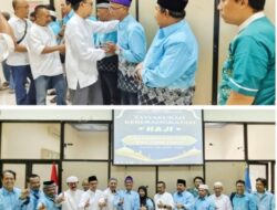 Dilepas Lutfil Hakim, 11 Wartawan Anggota PWI Jatim Berangkat Haji