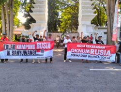 Aliansi Rakyat Banyuwangi Desak Pemkab Banyuwangi Dukung Proses Hukum Libatkan Warga Rusia