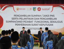 Bupati Kediri Lantik 156 PNS Kabupaten Kediri, Tegaskan Jangan Menyalahgunakan Wewenang