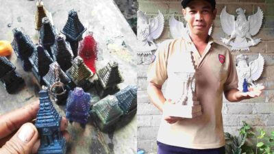 Kreatif! Warga Blitar ini Olah Sampah Anorganik Jadi Produk Kerajinan Bernilai Estetik