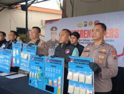 Polres Mojokerto Gagalkan Peredaran Narkoba Senilai 1,1 Miliar dan Ringkus 57 Tersangka