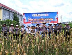 Polres Blitar Panen Raya Jagung Serentak Kuartal II