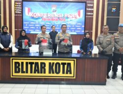 Lima Mucikari Ditangkap Polres Blitar Kota Lantaran Jual Anak Dibawah Umur Jadi PSK