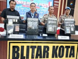 Polres Blitar Kota Kota Ungkap Kasus Peredaran Narkoba