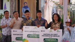 Pegadaian Kanwil XII Surabaya Salurkan Bantuan Sosial Saat Peresmian Jembatan Gantung Curah Banteng di Kota Batu