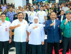 Rakerda KONI Jatim : Khofifah Tekankan Pembinaan Dini, SDM, Tata Kelola dan Jejaring