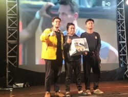 Ratusan Masyarakat Antusias Ikuti Nobar Golkar Jatim, UMKM Ramaikan Acara