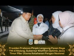 Presiden Prabowo dan Khofifah Pimpin Panen Raya TNI Terintegrasi di Malang