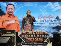 Gelar Peralatan Jatim 2026 Ditutup Roy Boomerang, Delegasi BPBD Jember Sabet Juara Umum