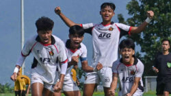 Pemain Persik Youth merayakan gol saat pertandingan Liga Persik yang menjadi ajang seleksi Elite Pro Academy (EPA) Super League 2026 di Kediri.