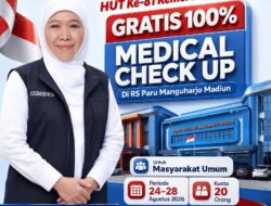 Gubernur Khofifah Beri Kado Kemerdekaan, MCU di RS Paru Manguharjo Gratis