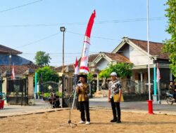 Warga Desa Ngunut Magetan Kompak Gelar Upacara HUT ke 81 Kemerdekaan RI Secara Mandiri
