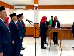 Mas Ibin Lantik Pejabat JPT Pratama Dilingkungan Pemkot Blitar, Berikut Daftarnya