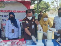 Kejari Mojokerto Musnahkan Barang Bukti 813 Gram Sabu dan 66.860 Pil Koplo