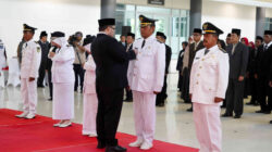 Pelantikan 121 pejabat baru Pemerintah Kabupaten Kediri di Convention Hall Simpang Lima Gumul.