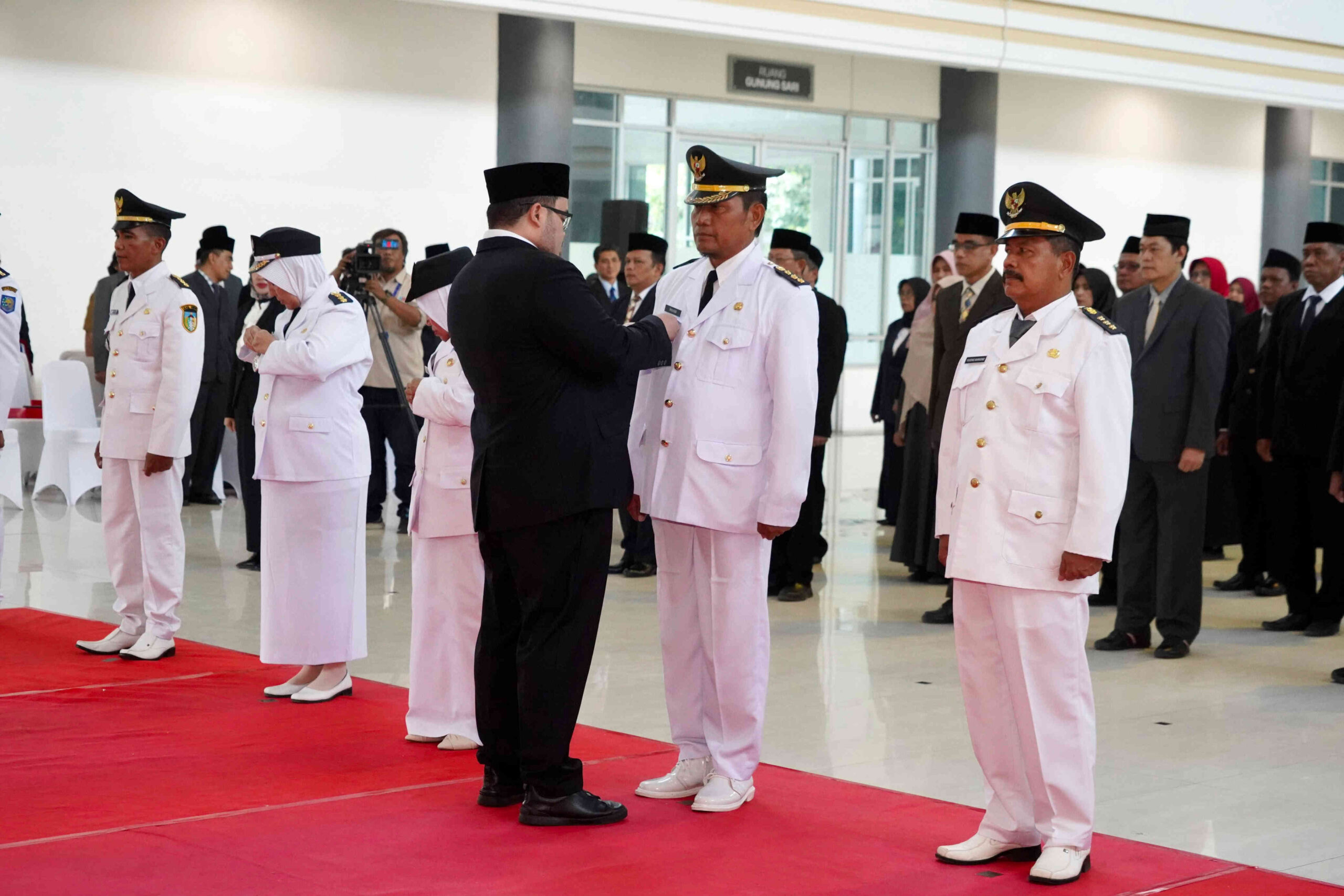 Pelantikan 121 pejabat baru Pemerintah Kabupaten Kediri di Convention Hall Simpang Lima Gumul.