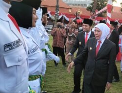  76 Anggota Paskibraka Jatim Dikukuhkan, Siap Bertugas pada Upacara HUT ke-81 RI