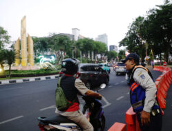 Dishub Surabaya Uji Coba Balik Arah Lalu Lintas Jalan Embong Gayam-Sawo
