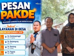 Bapenda Kab. Mojokerto Jemput Bola Layani Pajak Daerah Hingga Pelosok Desa