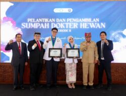 FIKKIA Unair Banyuwangi Lantik 24 Dokter Hewan, Wabup Mujiono Ajak Perkuat Keamanan Pangan