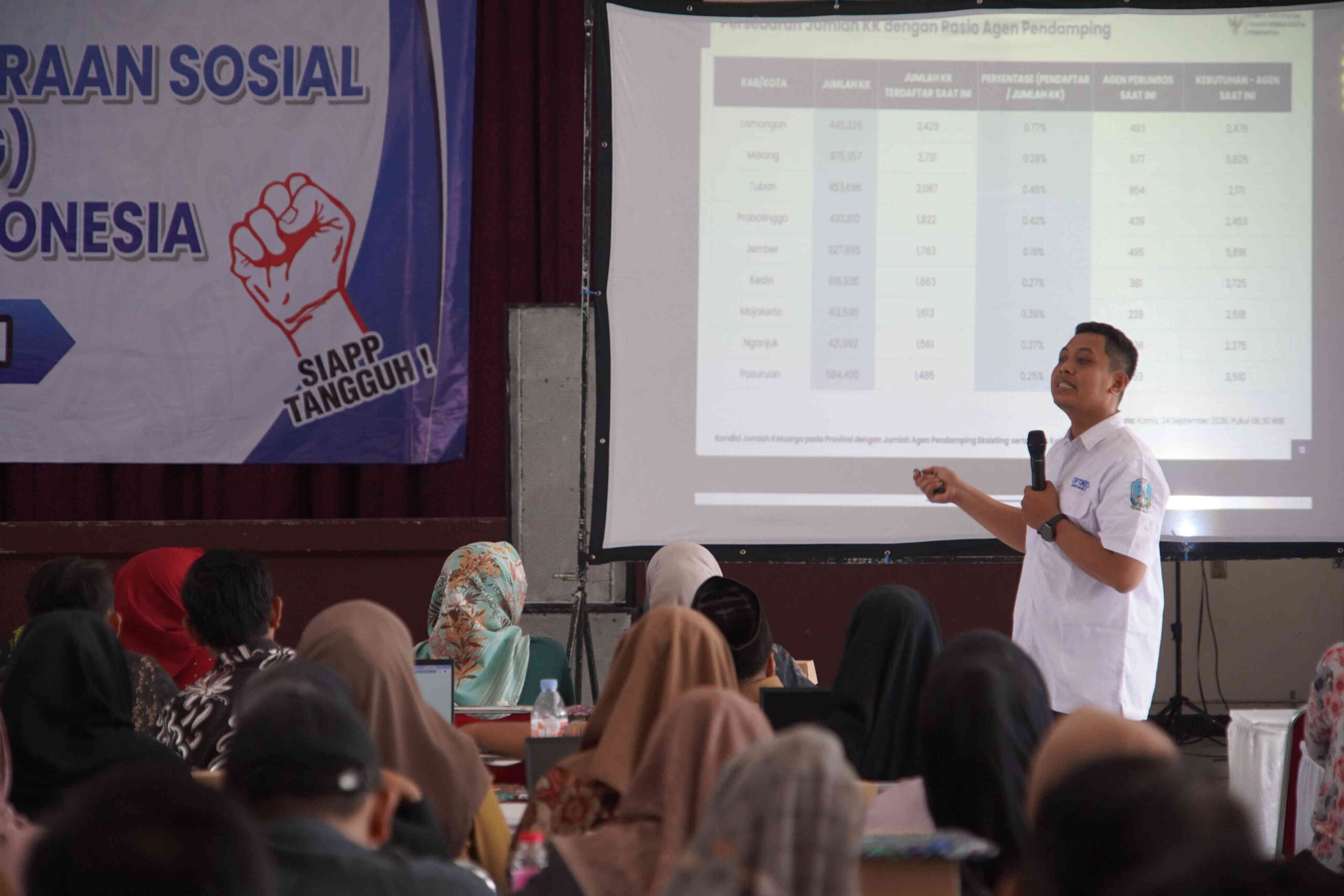 Dinsos Kabupaten Kediri memberikan pembekalan teknis SIKS-NG kepada operator desa.