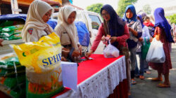Pasar murah Kabupaten Kediri tahap II di Ringinrejo menyediakan sembako dengan harga lebih terjangkau.
