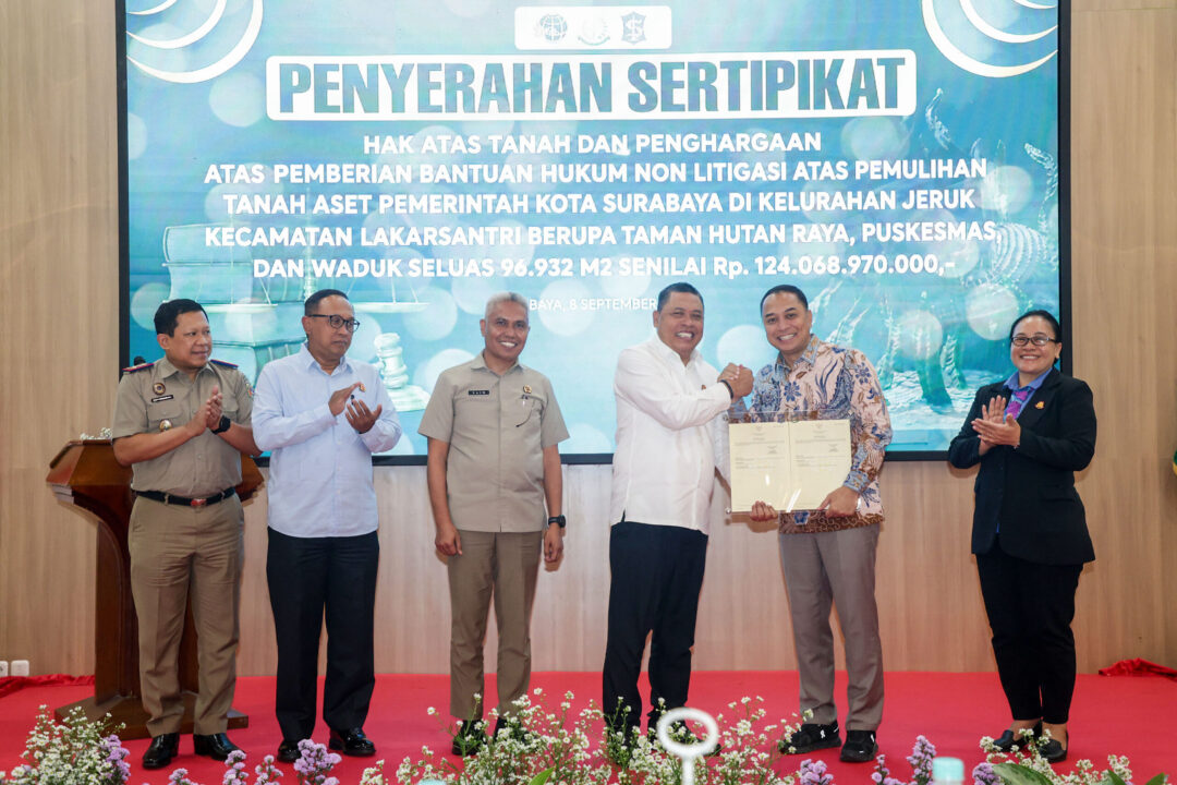 Aset Senilai Rp124 M Kembali ke Pemkot Surabaya