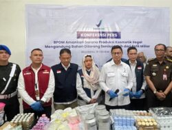 BPOM RI Ungkap Produk Kosmetik Ilegal Beromzet 16 M di Kota Mojokerto