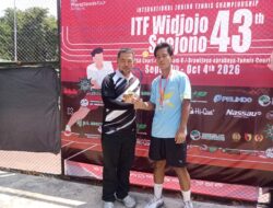Phillipe Bawono Juara Tunggal Putra U16, Tampil Agresif di Final ITF Widjojo Soejono 2026