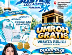 Justice Collaboration Fun Run 5K 2026 Targetkan 5.000 Peserta, Hadiah Umrah Gratis Menanti