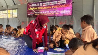 PMI Pulihkan Trauma Siswa dan Guru Pascagempa Nagekeo