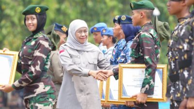 Pembaretan 1.334 Taruna Jatim, Khofifah Ingatkan Bahaya Bullying Senioritas