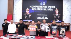 Komitmen Nyata Tangkal Peredaran Narkoba di Wilayah, Polres Blitar Bekuk Pelaku Pengedar Sabu