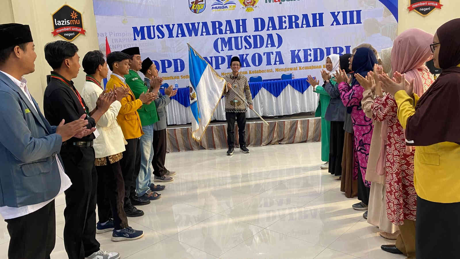 Munjidul Ibad kembali memimpin DPD KNPI Kota Kediri dalam Musda XIII.